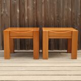 Paire de chevet en orme Maison Regain
