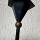 Bronze candle holder, Memphis design, 80s