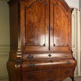 Deux corps en acajou blond de Cuba, Hollande, XVIIIème siècle