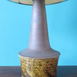 Bedside lamp in sandstone and ocher enamel. Nils Khaler Denmark 1965
