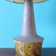 Bedside lamp in stoneware and ochre glaze. Nils Kahler, Denmark, 1965