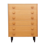 Commode en frêne, design danois, années 70, fabriqué au Danemark