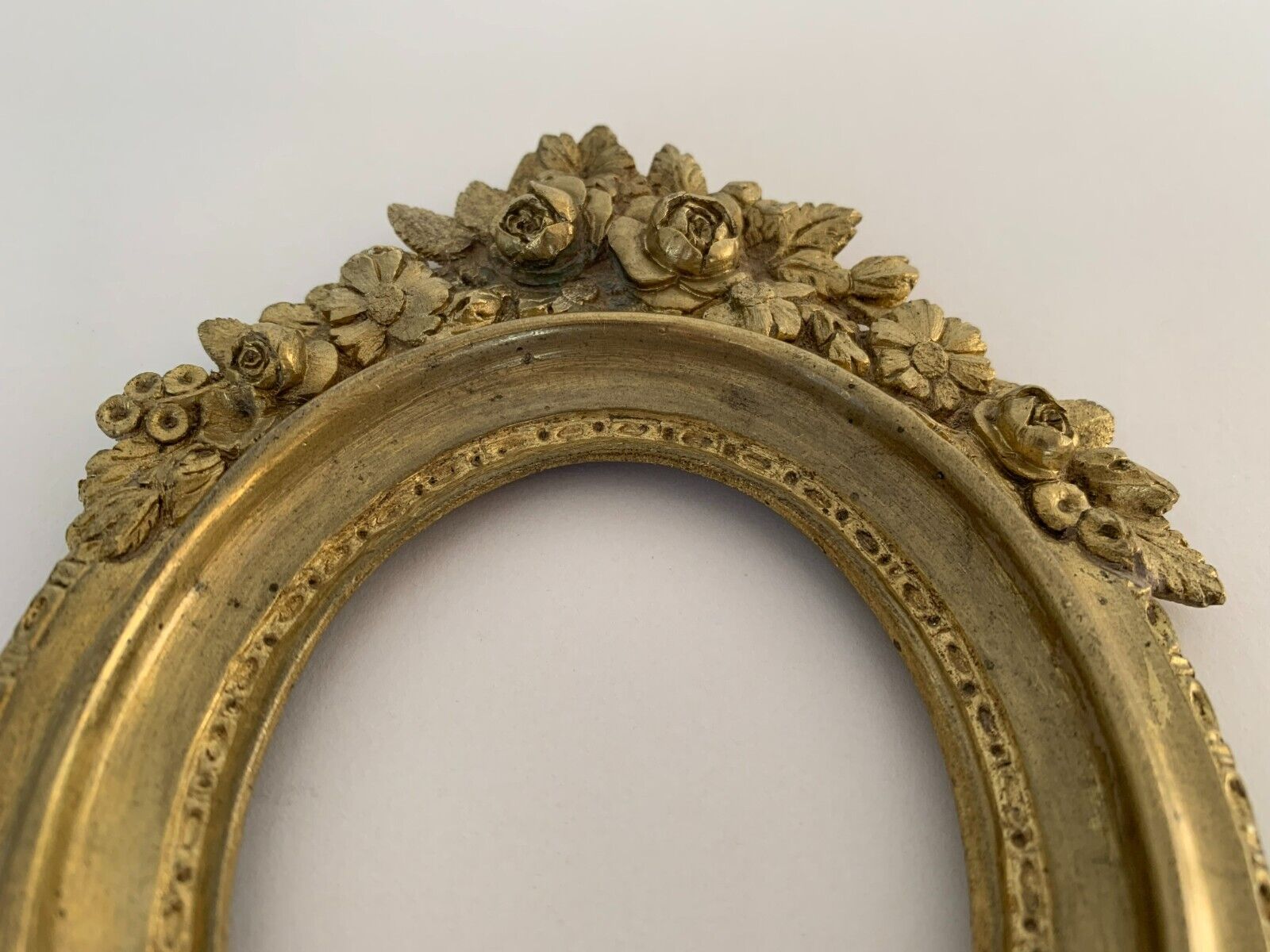 Bronze frame gild napoleon iii xix floral decoration