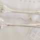 Silver cutlery set, 1 fork and 1 spoon, J Casses et Cie