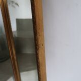 Very large golden mirror full foot 37x147cm