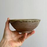 Handmade ceramic craft bowl, rustic glazed bowl