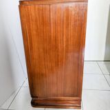 Commode de banquier d'époque art déco circa 1920 en acajou et placage d'acajou