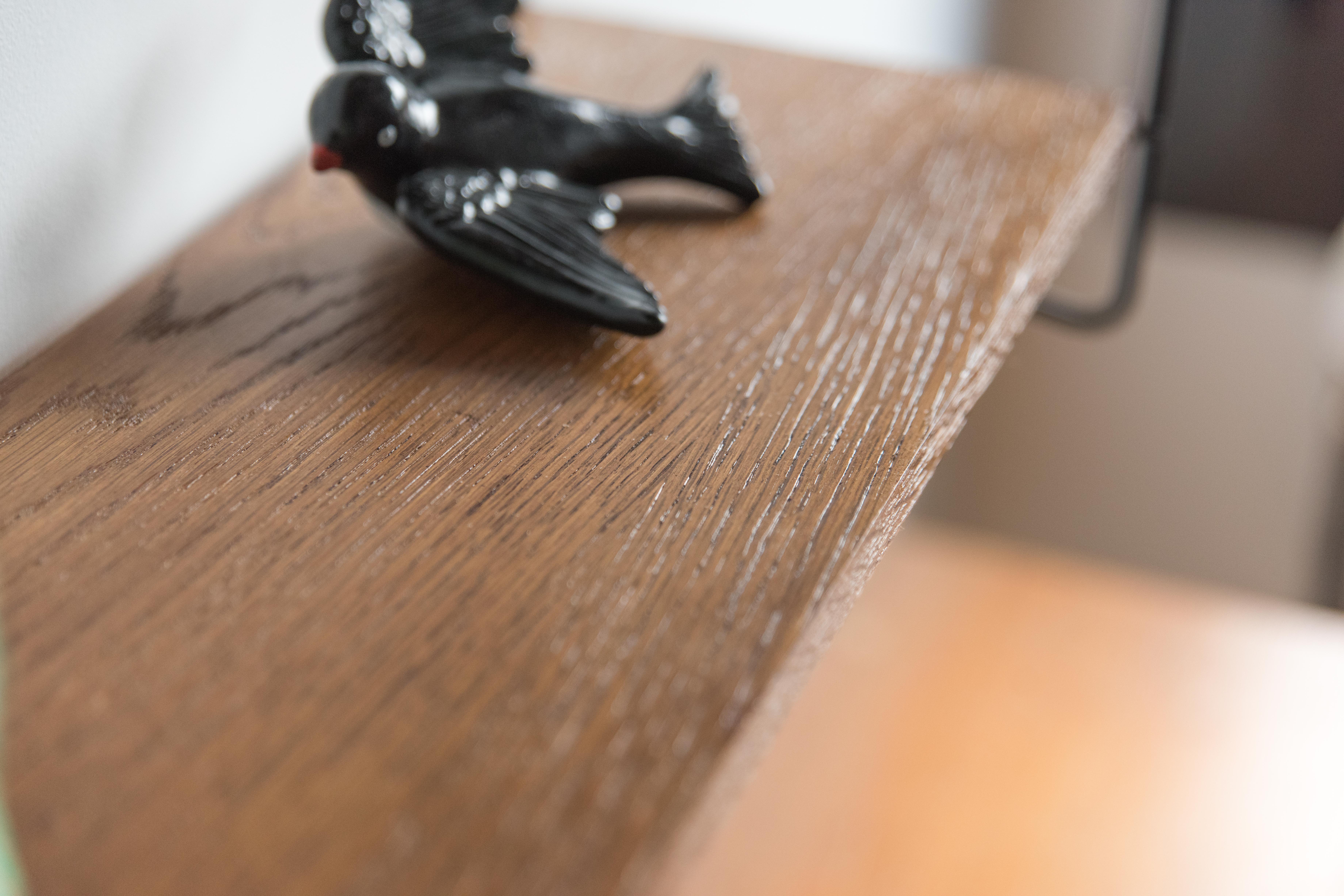 Shelf wood and metal