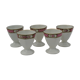 5 old limoges porcelain coquetiers