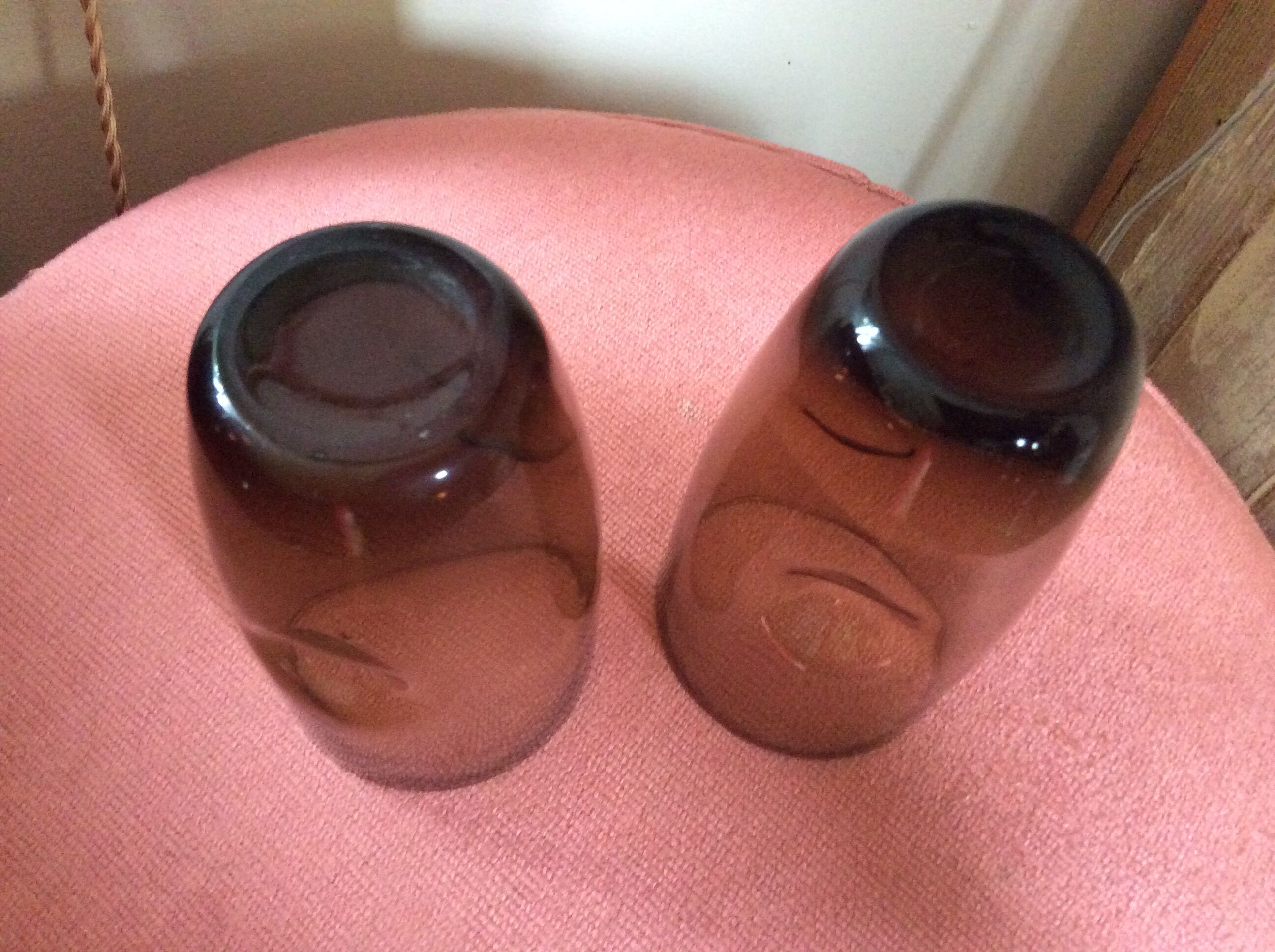 Series of 5 vintage glasses