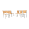 Set of 6 Danish braided chairs
