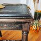Pair of old Jacobean style sofa ends