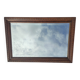 Grand miroir ancien biseauté cadre en bois sculpté