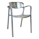 Work chair, Amat 3 design chair by Jorge Pensi Aluminium – Silver
