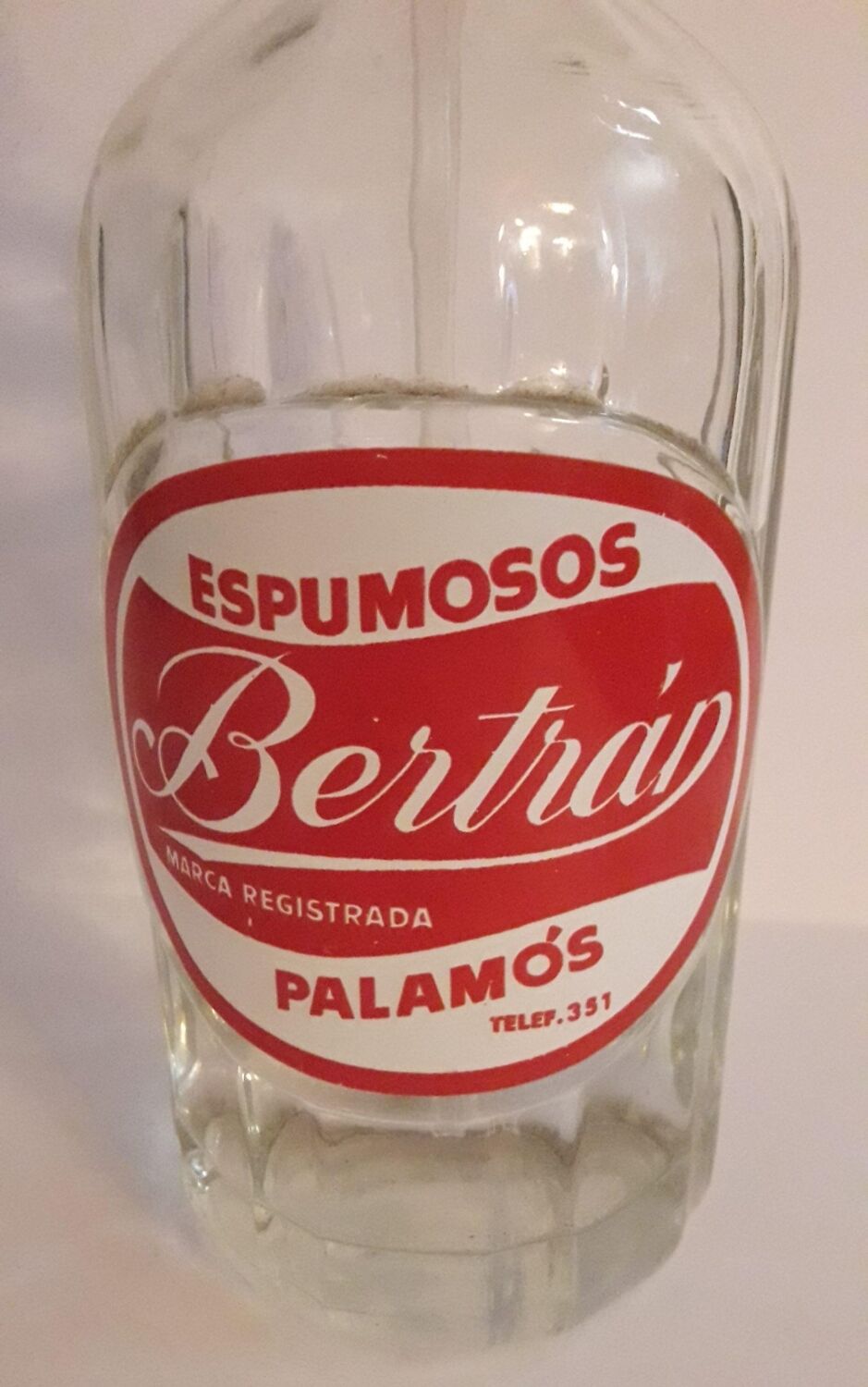 Advertising siphon bottle