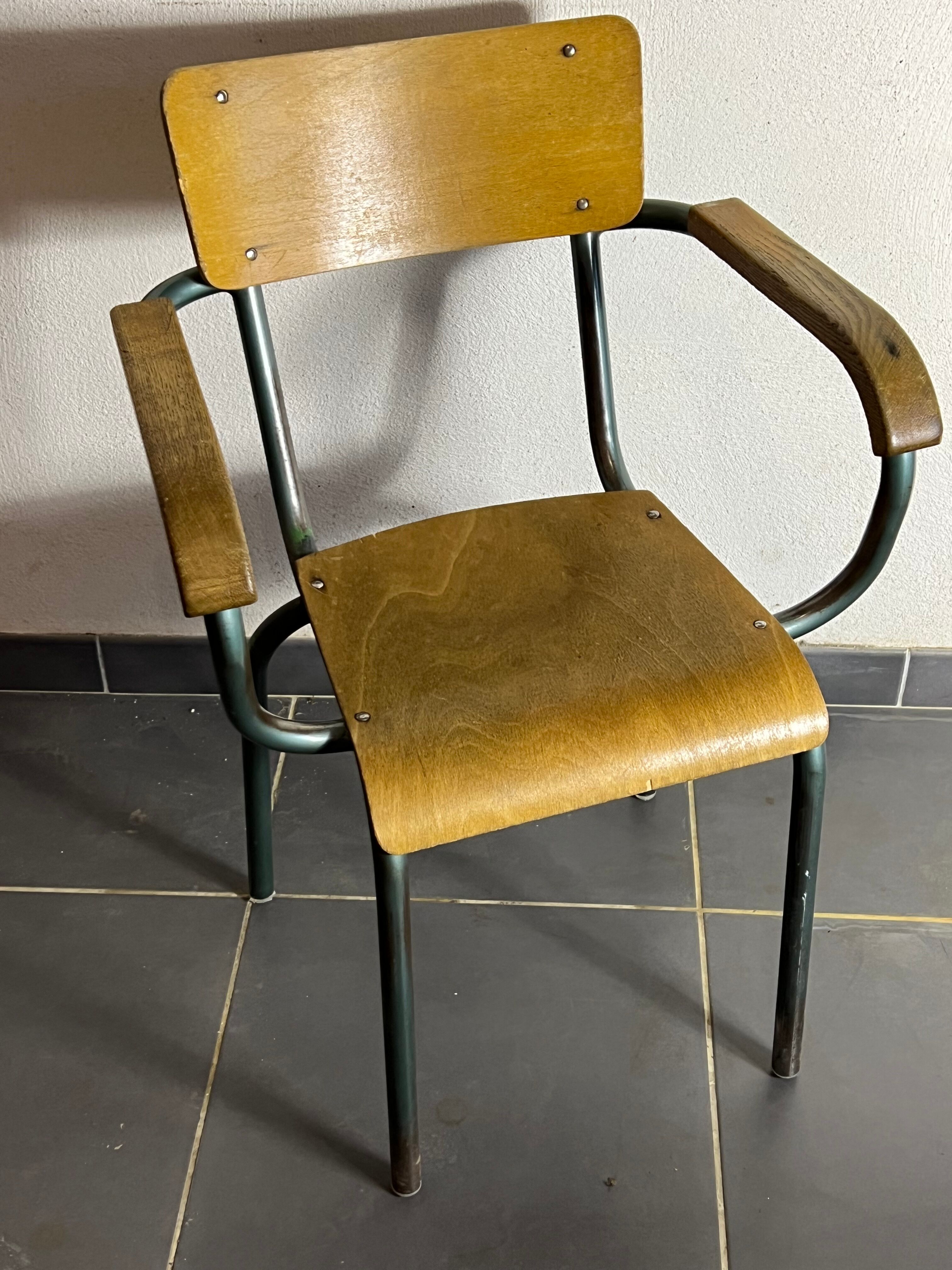 Teacher's desk and chair