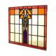 Colorful Amsterdam School Stained Glass Window – Art Deco