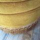 Toad armchair of the 60s and 70s in mustard yellow velvet