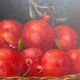Old painting - Oil painting - Still life with pomegranates