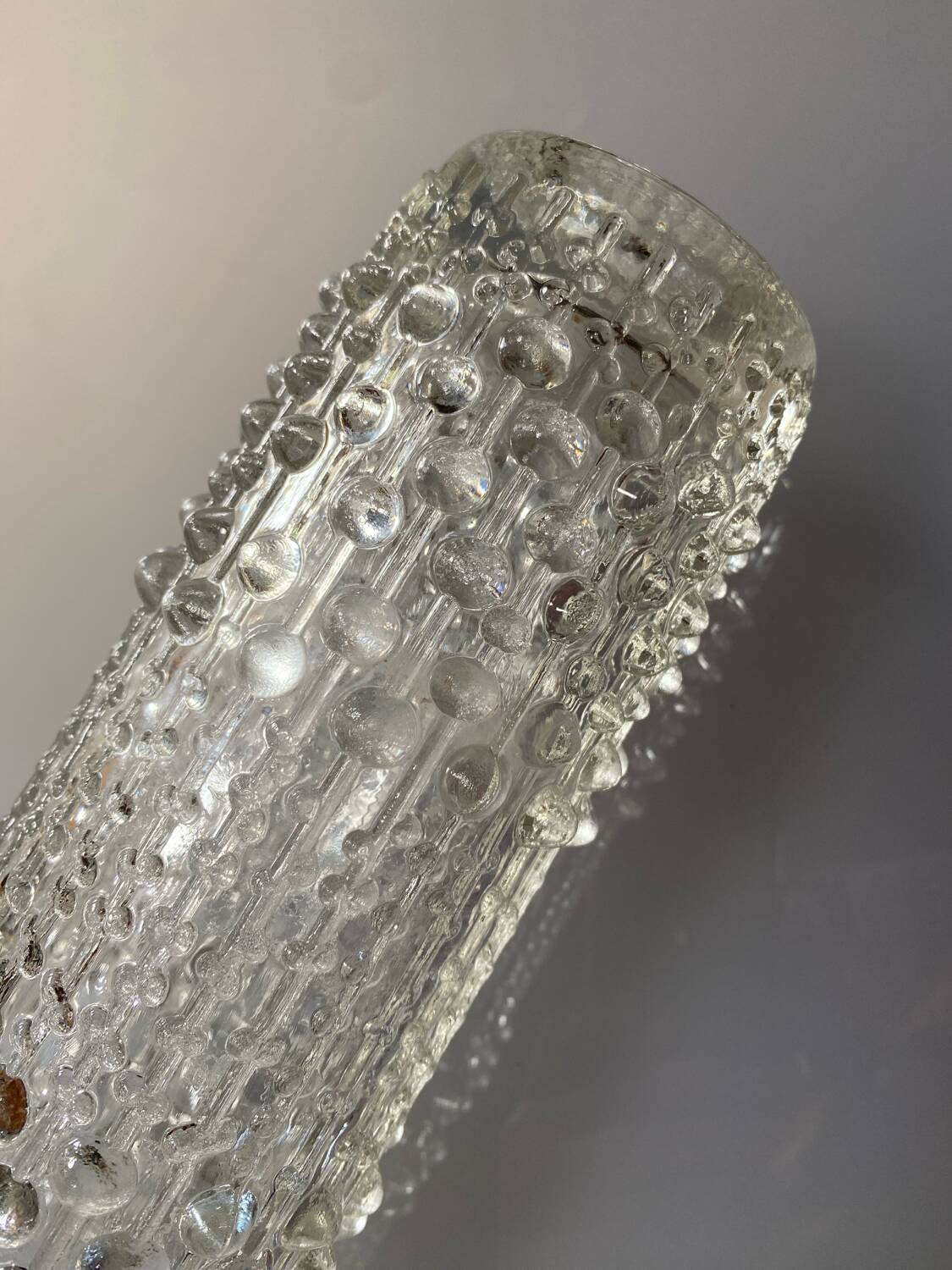 Vase en verre candle wax