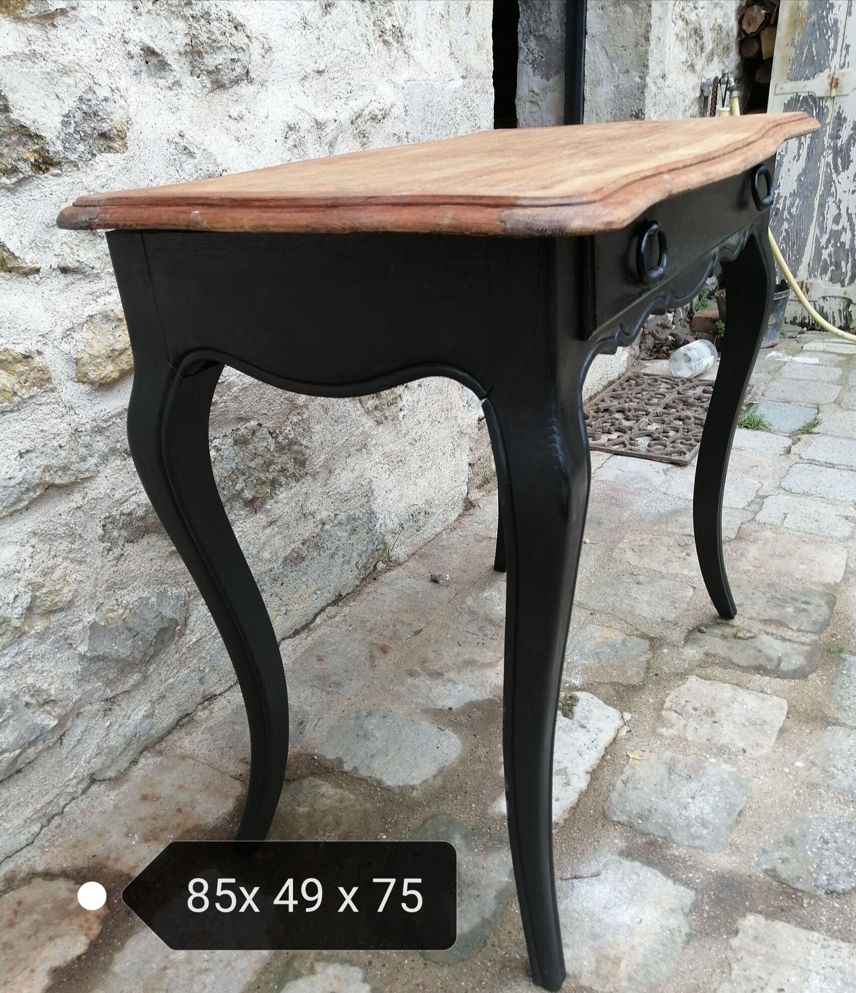 Wooden table or desk with drawer
