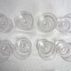 Set of 8 vintage cut crystal water glasses.