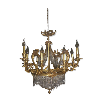 Brass chandelier