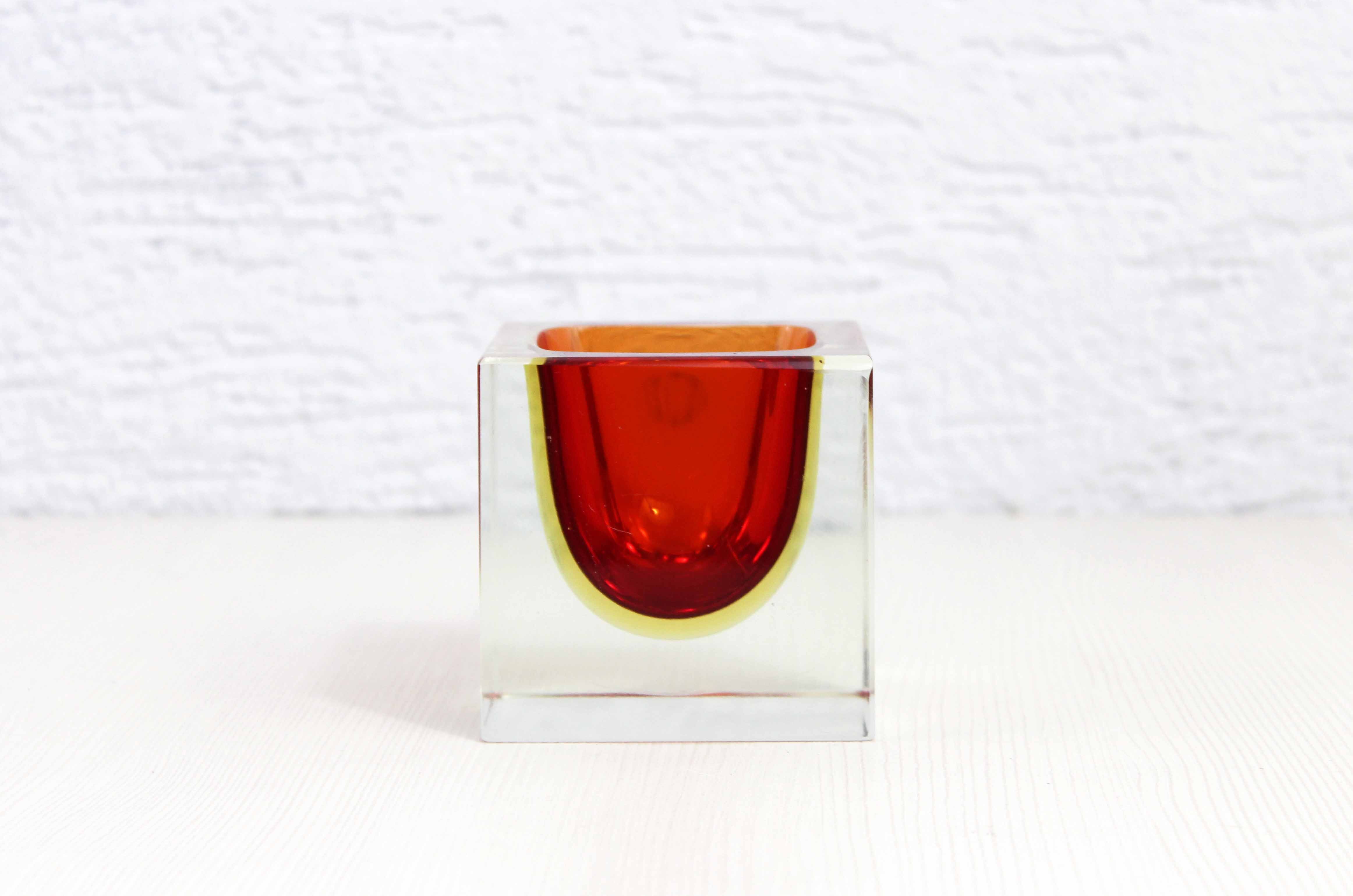 Empty pocket ashtray Murano Flavio Polished