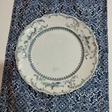 Set of 5 antique plates ridgways royal semi porcelain england delft