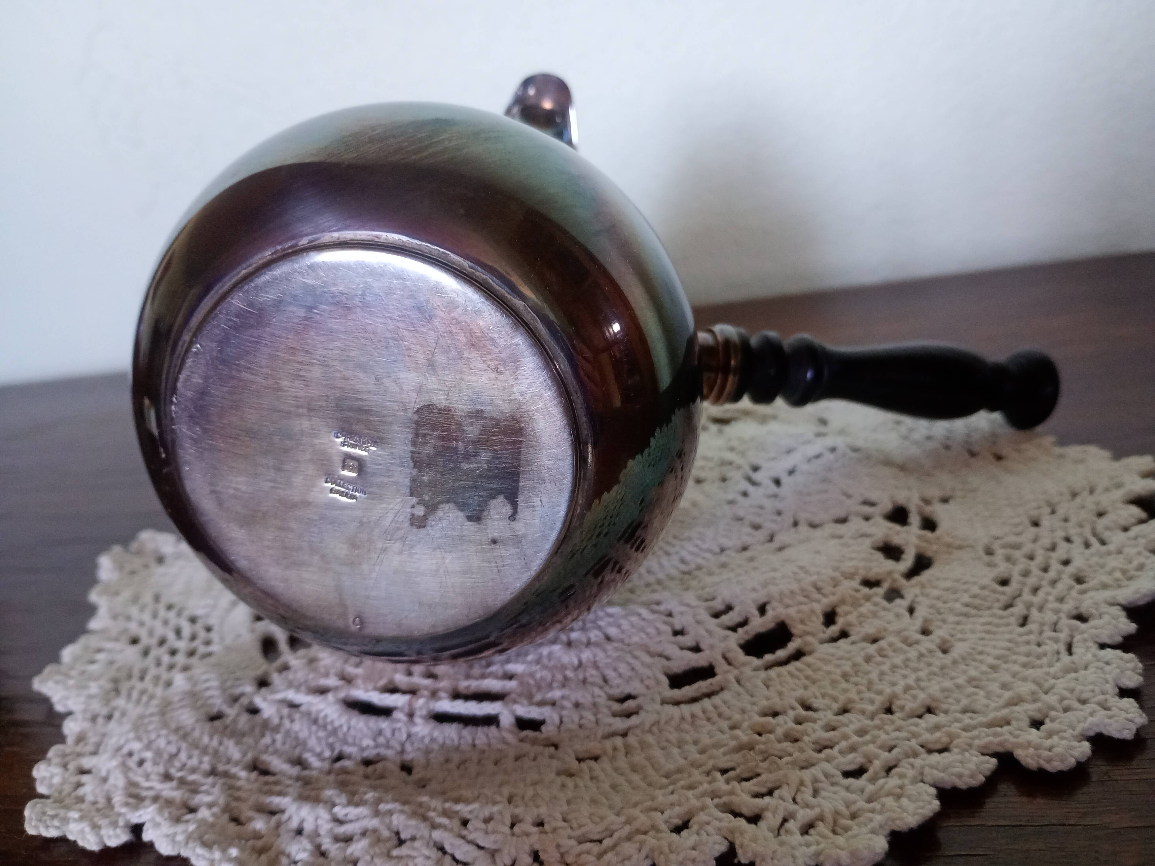 Christofle Gallia collection - Chocolate maker - blackened wooden handle