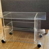 Meuble télé- Table d'appoint- Bout de canapé- Plexiglas - David Lange