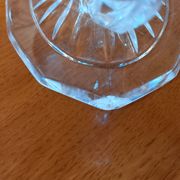 Pair of double glass candle holders