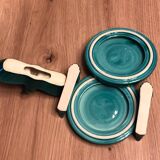 Coasters and bottles, Art Deco knife holders