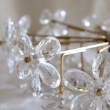 Ceiling flowers in murano glass and brass