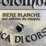 Plaque en tôle bière Colomba