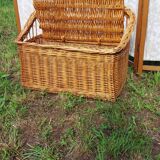 Rattan toy chest