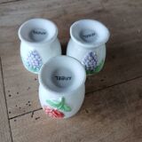3 coquetiers anciens Barbotine