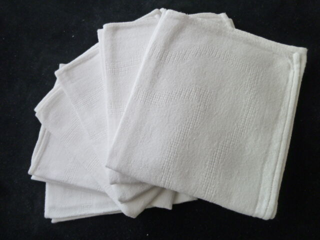Set of 6 cotton napkins damask 45 x 53 cm