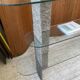 Roche Bobois stone and glass sculpture shelf 1970s