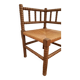 Turned wooden corner chair