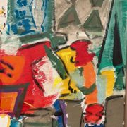 Large Original Swedish Oil on Canvas – “Still Life with Flowers” by Eric With (1916–2000) – Signed – Vintage & Framed – 89×70.5cm