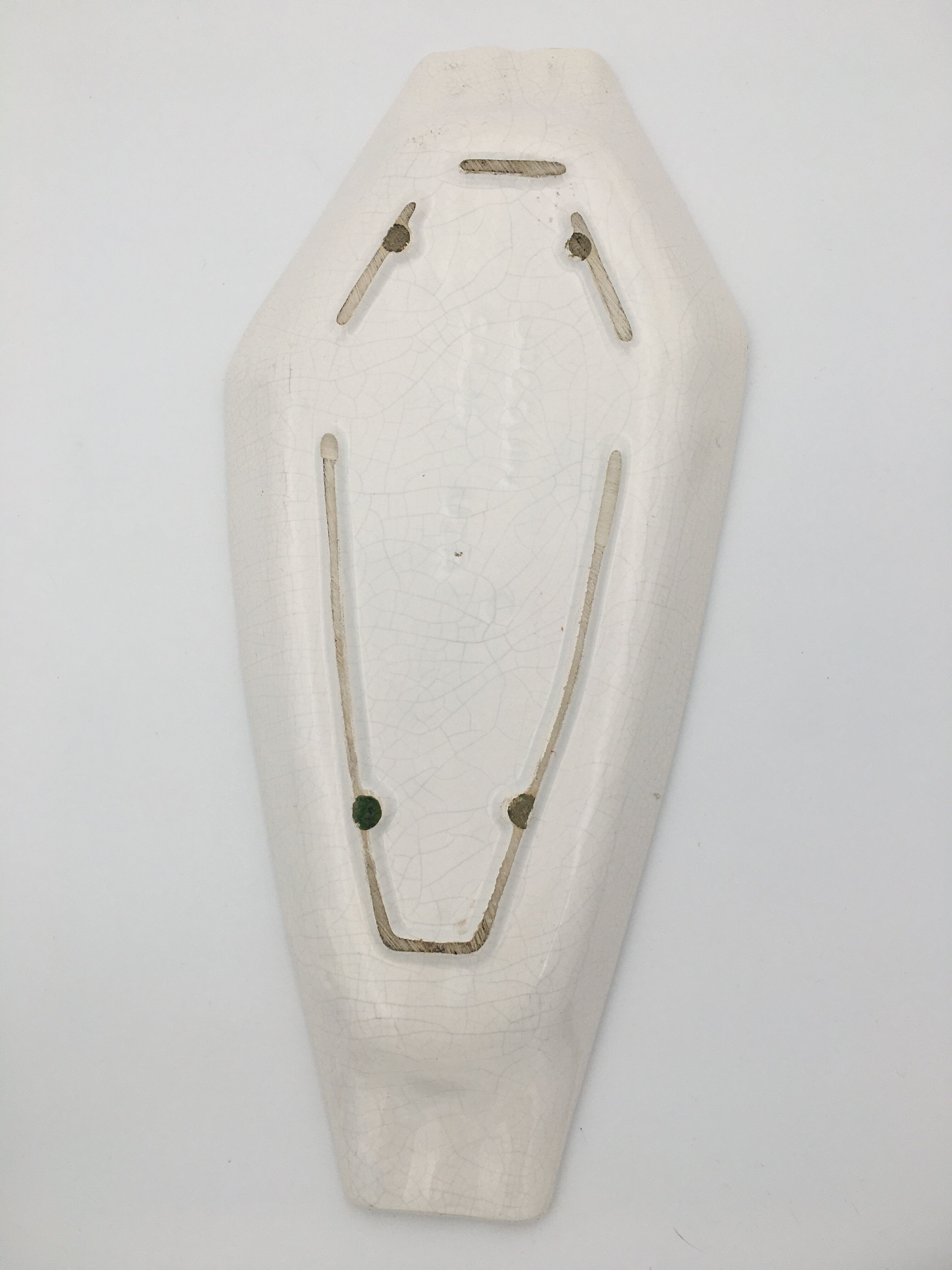 Glazed ceramic bowl, cracked glass decoration, signed Jacquin of California (USA) - 1950s