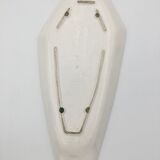 Glazed ceramic bowl, cracked glass decoration, signed Jacquin of California (USA) - 1950s