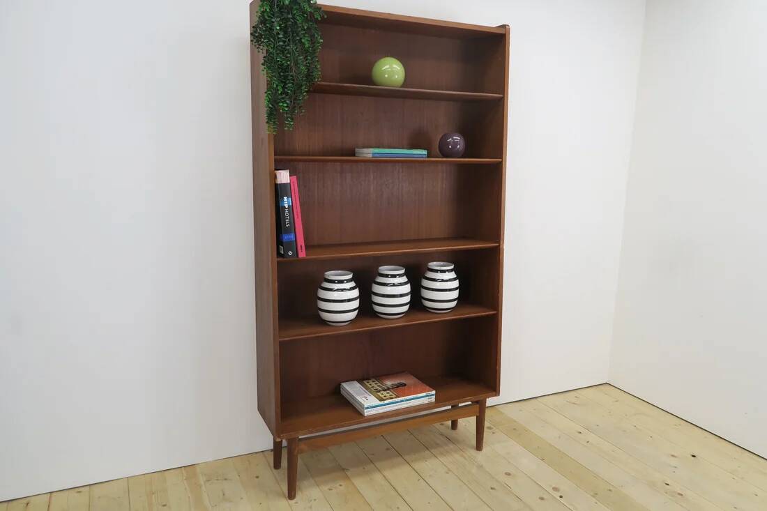 Teak Mid-Century Bookcase – Johannes Sorth (Denmark, 1960s)