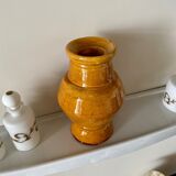 Ochre glazed ceramic vase