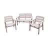 Swedish wooden garden furniture: bench +2 armchairs