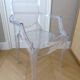 Fauteuil Kartell " Louis Ghost " Cristal design Philippe Starck