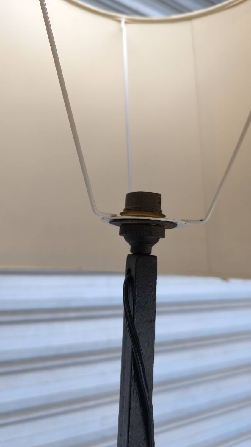 Wrought iron floor lamp from the 60s