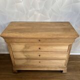 Commode louis Philipe 4 tiroirs aérogommé