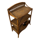 Rattan shelf on legs